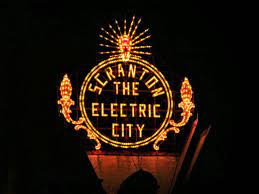 The Iconic Electric City Sign Towers Over The City In Scranton Pennsylvania City Sign Scranton Scranton The Electric City