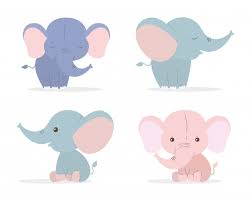 Mother and baby animals watercolor clipart set. Elephant Clip Art Images Free Vectors Stock Photos Psd