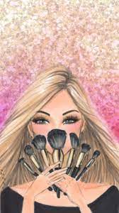 Makeup backgrounds makeup wallpapers cute wallpapers fashion wallpaper iphone wallpaper cadre diy fashion wall art fashion sketches bunt. Wallpaper Makeup Fashion Illustrations In 2019 Makeup Makeup Wallpapers Makeup Illustration Makeup Poster