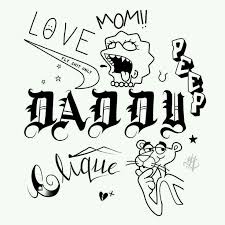 Some Interesting Mixes Lil Peep Tattoos Daddy Tattoos Tattoo Flash Art
