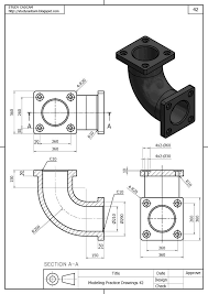 Flanges Autocad Isometric Drawing Solidworks Tutorial Technical Drawing
