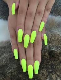 Follow for daily nails inspiration 😍 dm for credit and removal 🙂 👇best game👇#ad theplug.co/nsn/22333/73890. Yellow Summer Trend For 2018 Neon Acrylic Nails Neon Nails Neon Nail Polish