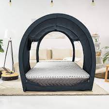 Charcoal bed tent bunk twin/full/queen. The Bed Tent Lite Twin Full Queen Charcoal Privatepod