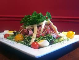 Big Easy Muffuletta Chef Salad Smoked Ham Hot Capicola Salami Provolone Cheese Mixed Greens Iceberg Lettuce Appetizer Salads Muffuletta Stuffed Peppers