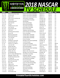 Nascar's monster energy cup series schedule 2017. 2018 Nascar Tv Schedule Are You Moving To The Mooresville Lake Norman Charlotte Or The Asheville Area Do You Have A H Nascar Chase Elliott Car Nascar Racing