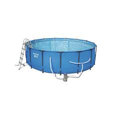 Bestway Steel Pro Max 15 Foot Round Metal Frame Pool Set W Filter Pump Ladder Bestway Swimming Pools Pool Cover