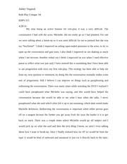 There are certain questions that every critique must answer. Role Play Critique 4 Ashley Trippiedi Role Play Critique 4 Edps 315 My Time Being An Active Listener For Role Play 4 Was A Very Difficult The Course Hero