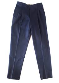 Details About Cintas Womens Navy Blue Size 14 Straight Leg Khakis Pleat Front Pants 40 428