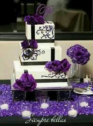 Purple Black And White Wedding Cake Purple Wedding Cake Purple Wedding Cakes Purple Wedding