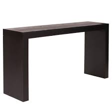 Unbranded 58 In Black Standard Rectangle Wood Console Table 37131 The Home Depot Console Table Contemporary Console Table Wood Grain Veneer