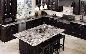 Check out these gorgeous dark kitchen cabinet ideas. Dark Kitchen Cabinets With White Granite Countertops Ideas 2021 Hackrea