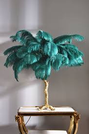 Feather Table Lamp Feather Lamp Feather Decor Creative Home Decor