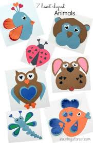 Heart Animals Housing A Forest Preschool Valentines Valentines For Kids Valentine Day Crafts