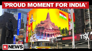 View the image and media gallery item douglas leigh animated billboard in times square, with links to more digitized items from the douglas leigh papers in the archives of american art. New York S Times Square Displays Huge Billboard Of Ram Mandir To Celebrate Bhumi Pujan Youtube