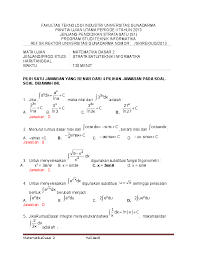 We did not find results for: Doc Soal Ujian Utama Matematika Dasar 2 Alda Aladawiyah Academia Edu