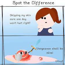 Ditsy2 On Twitter Spot The Difference Myterribleskin Whythough Socrule Skin Skincare Skinproblem Skinroutine Comic Funny Cartoon Joke Comicstrip Https T Co 1bumf0wkfz Twitter
