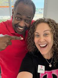 A review of this month's selfies. Fred L. Of Fred's train shop Daniel H.  Met at a KMBZ fund raiser in Overland Park Tina O. At the Golden Eggroll  restaurant And of