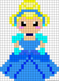 Disney Cendrillon Perles Hama Ou Point De Croix Perles A Tisser Dessin Petit Carreau Creations Disney Au Point De Croix