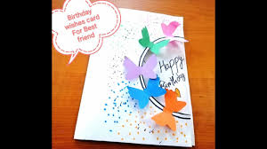 Thank you my best friend will love her birthday card xx. Beautiful Handmade Birthday Card For Best Friend Diy Birthday Card Paper Craft Ideas Youtube Handmade Birthday Cards Birthday Cards Diy Birthday Cards