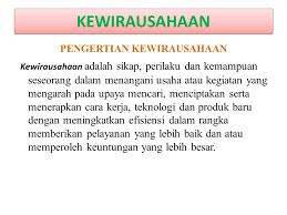 Maybe you would like to learn more about one of these? Kewirausahaan Pengertian Kewirausahaan Kewirausahaan Adalah Sikap Perilaku Dan Kemampuan Seseorang Dalam Menangani Usaha Atau Kegiatan Yang Mengarah Ppt Download
