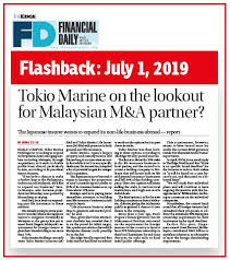 Tokio marine insurans (malaysia) berhad, the general insurance arm of the tokio marine group in malaysia has won the 2019 motor insurance award in the general insurance category through the ibanding website and the participation of malaysians. Rhb Tokio Marine Seek Merger To Be Second Largest General Insurer The Edge Markets