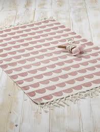 Vertbaudet Teppich Grafisches Muster Baumwolle Grafische Muster Teppich Rosa Baby Teppich