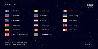 Ireland has been eliminated from the 'eurovision song contest'. Eurojury 2020 Semi Final Running Order Released Eurovoix