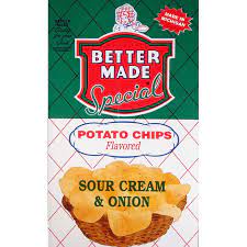 Vintage Bag Of Sour Cream Onion Potato Chips Bettermade85years Sour Cream And Onion Sour Cream Potato Chips