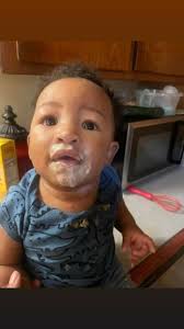 Hey Handsome face 💙 #Legend Man .. 😳 he's already 3 weeks old and he  loves hym Mommy 💙💙