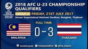 Keputusan langsung perlawanan kelayakan piala dunia 2022/piala asia 2023 antara thailand vs malaysia selasa, 15 jun 2021 (awal pagi rabu, home. Keputusan Penuh Malaysia U 23 Vs Thailand U 23 2017 Youtube
