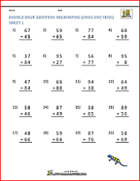 Worksheet will open in a new window. Double Digit Addition With Regrouping