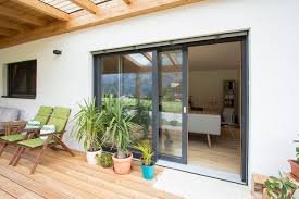 Hebeschiebeture Balkon Terrasse Mit Pergola Gaulhofer Fenster Holz Alu Fenster