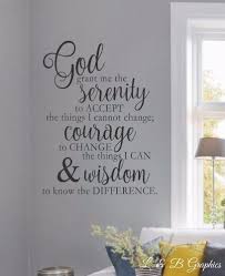 Serenity Prayer 1 Vinyl Wall Decal Home Decor Words For Your Wall Quotes Vinyl Wall Decals Wall Quotes Vinyl Wall