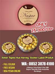 Paket kue kering lebaran ekonomis order 021 8995 2483 paket. Jual Stiker Untuk Toples Kue Kering Toples Label Produk Di Lapak Bahan Stempel Surabaya Bukalapak