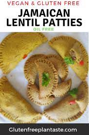 Jamaican Lentil Patties Gluten And Oil Free Recipe Lentil Patty Quick Vegan Meals Raw Food Recipes