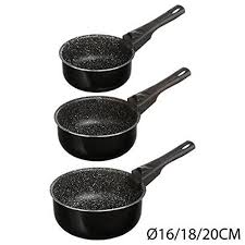 Jja 135112 Set De 3 Casseroles Poignee Amovible Pierre 16 18 20 Cm Epicerie Au Meilleur Prix Livree Sur Toute La France Metropolitaine Casseroles Poignees Pierre