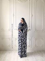 New Blue And White Jersey Jilbab Limited Additional Etsy Muslim Dress Muslim Fashion Outfits Jilbab