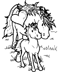 Download and print these free coloring pages. Mom And Baby Horse Coloring Pages In 2019 Horse Coloring Coloring Home