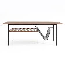 Whether placed on the floor, or perched on a table, the w magazine stand's unique construction and. Italian Mid Century Coffee Table With Magazine Rack 1950s 98458