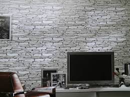 Stein Tapete Wohnzimmer Grau Teppichboden Tapete Steinoptik Bauhaus Tapeten Imprimare murala cu efect 3d de vinil pe baza de hartie din chișinău.