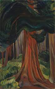 After 1933 carr's formal and spiritual concerns are fused with her concept of unity in movement.. Red Cedar By Emily Carr Obelisk Art History