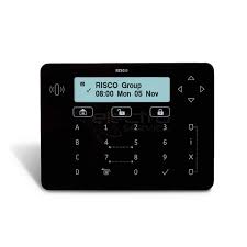 Lightsys risco, sistema di allarme risco ibrido di nuova generazione. Tastiera Touch Elegant Nero Per Prosys Plus E Lightsys 2 Display 2 X 16 Caratteri Touchscreen Volume Contrasto E Retroillumin