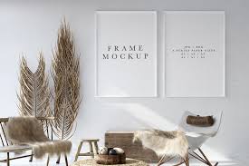 Pin By 51 Countries And Counting On Mockups In 2020 Frame Mockups Boho Chic Living Room Portrait Frame
