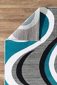 Westelm.com has been visited by 100k+ users in the past month Glory Rugs Turquoise Area Rug 8x10 Gray Modern Swirls Carpet Bedroom Living Room Contemporary Dining Accent Sevilla Collection 4817a Grey Turquoise Pricepulse