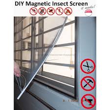Step by step instructions on how to build window screens using a screen frame kit. Diy Magnetic Mosquito Insect Screen Kit Flyscreen Fiberglass Mesh White Grey Black Frame Colours Shopee Singapore