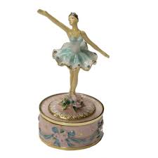 Art deco / nouveau ballerina antique music box crystal 1940 for sale. Music Boxes Home Met Opera Shop