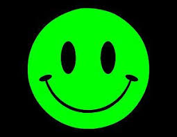 Neon Green Smiley Happy Smiley Face Smiley Vinyl Window Decals