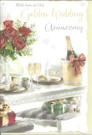 Save up to 50% on flowers and gifts. Wedding Anniversary Card Our Golden Anniversary 50th Roses Out O Gift Envy