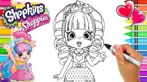 Today we are coloring from our kindi kids coloring book. Shopkins Shoppies Rainbow Kate Coloring Page Shoppies Coloring Book Shoppies Wild Style Youtube