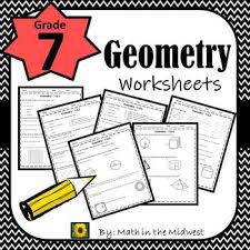 These lessons are taught in. 7th Grade Math Geometry Worksheets By Math In The Midwest Tpt